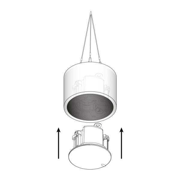 200mm Pendant Can Adapter PC-200W & PC-200B - Image 2